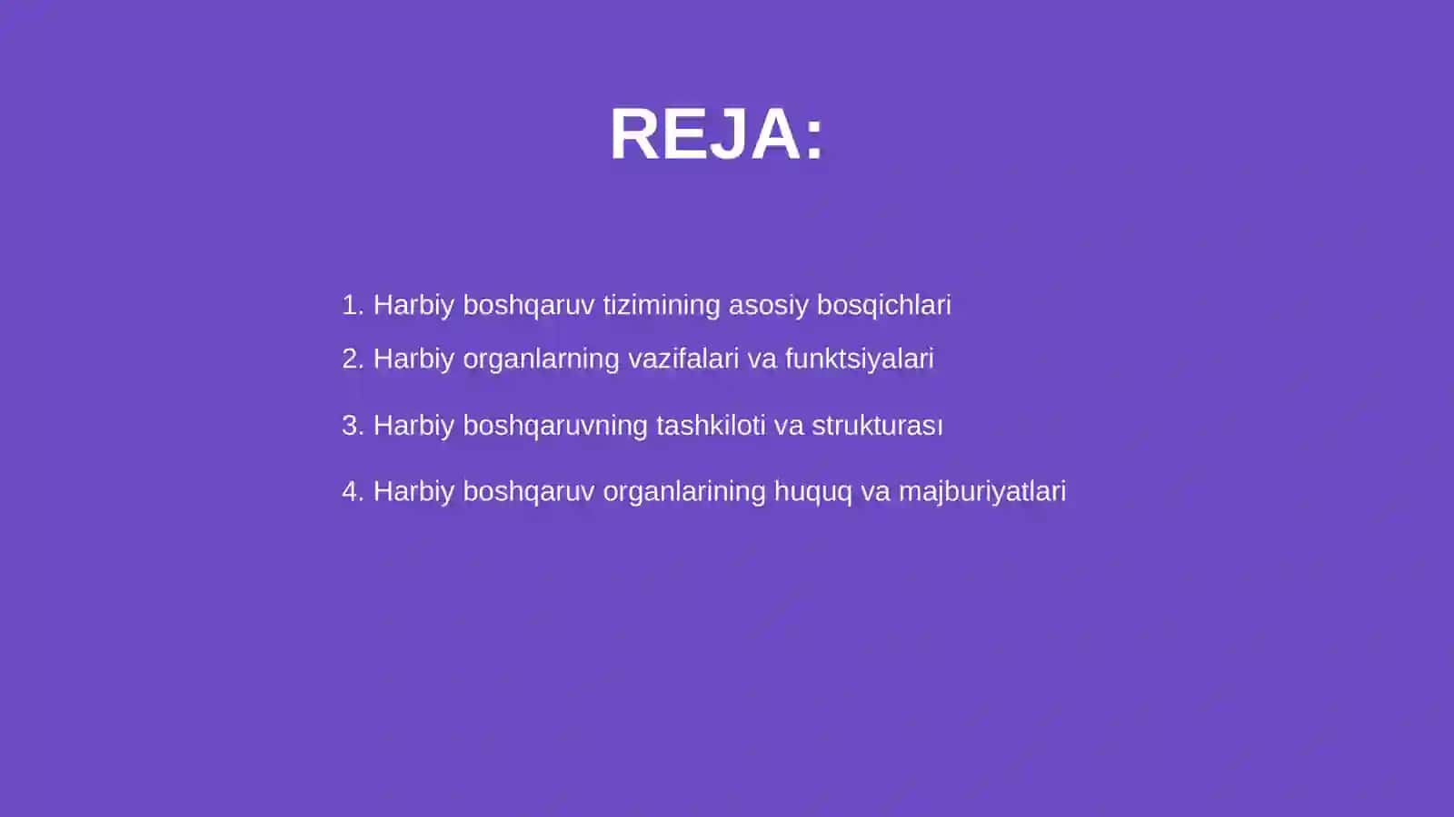 Harbiy boshqaruv organlari 2