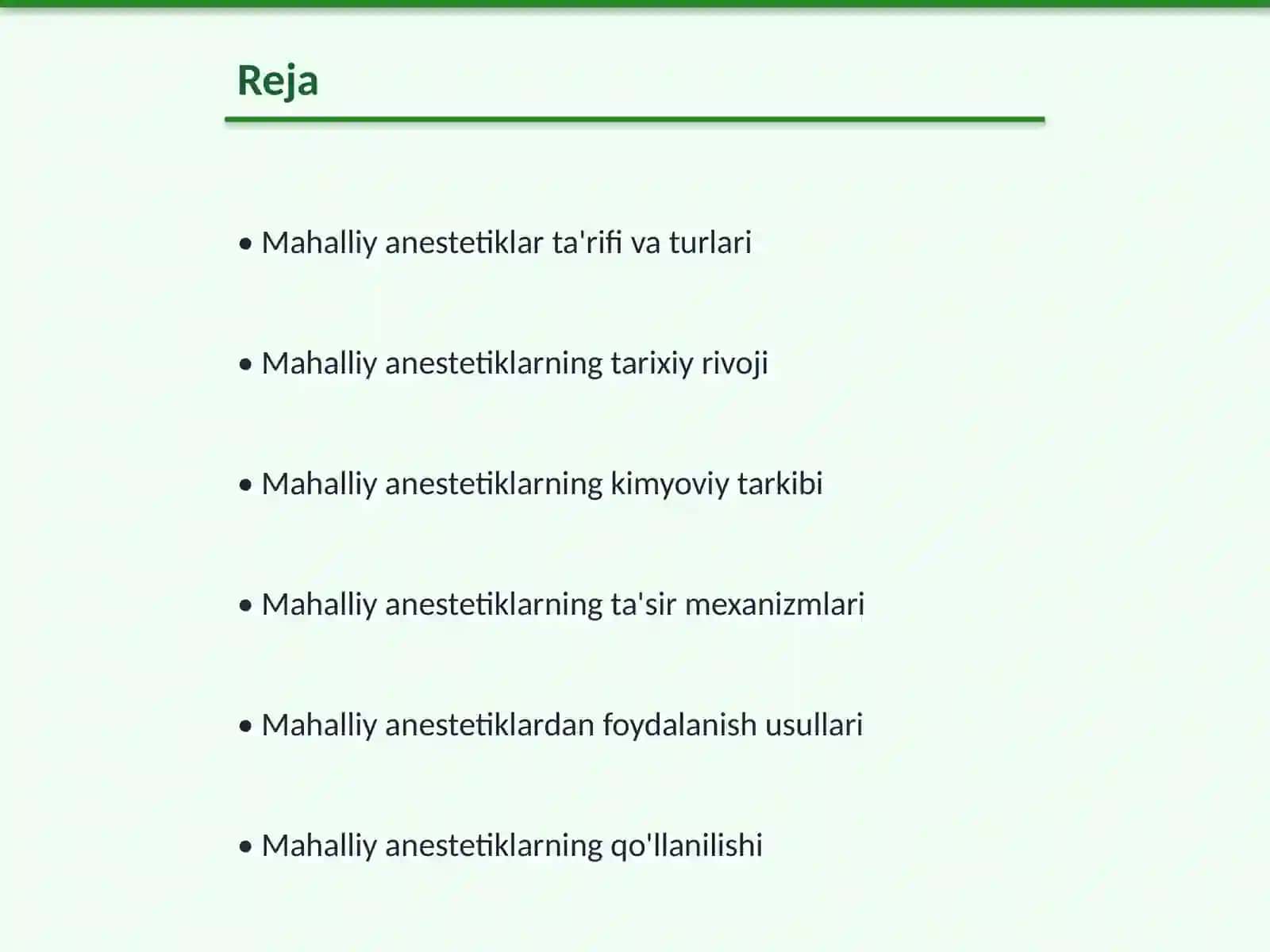 Mahalliy anestetiklar 2