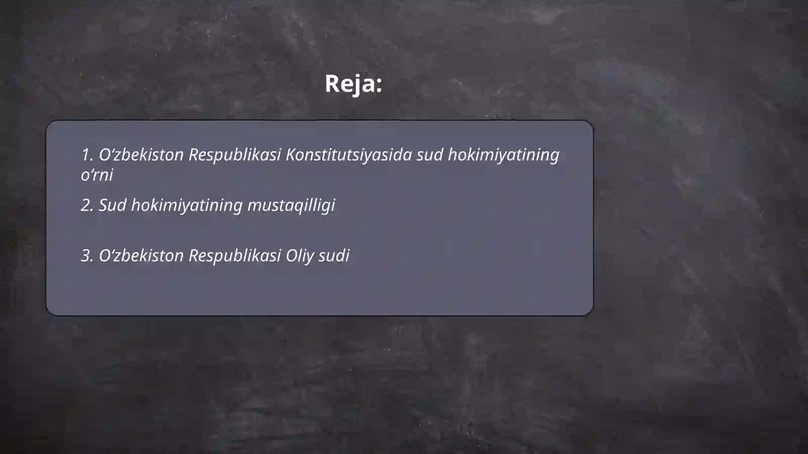O'zbekiston Respublikasining sud hokimyati konstitutsiyaviy asoslari 2