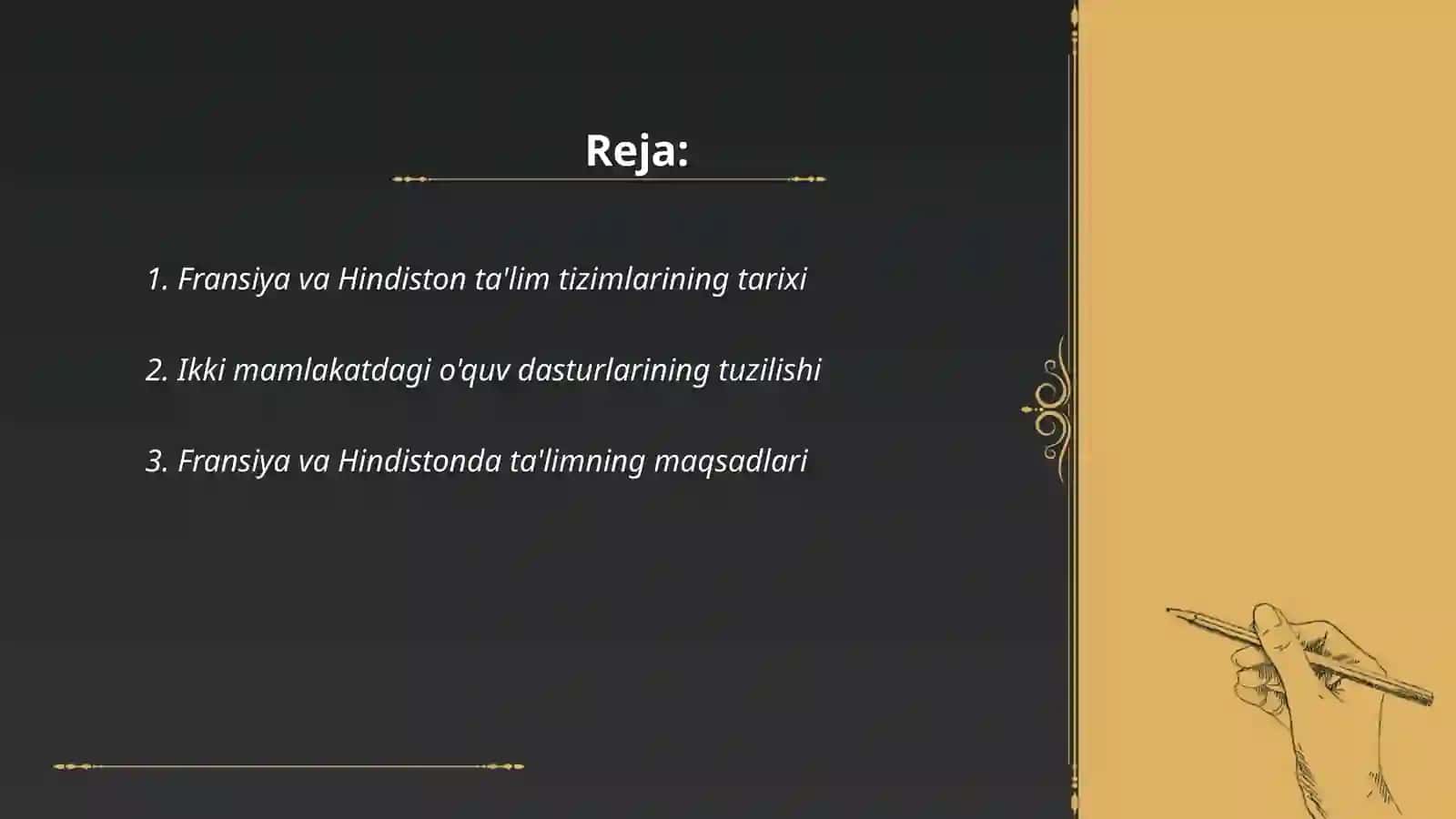 Fransuz va Hindiston ta'lim tizimlarining qiyosiy tahlili 2