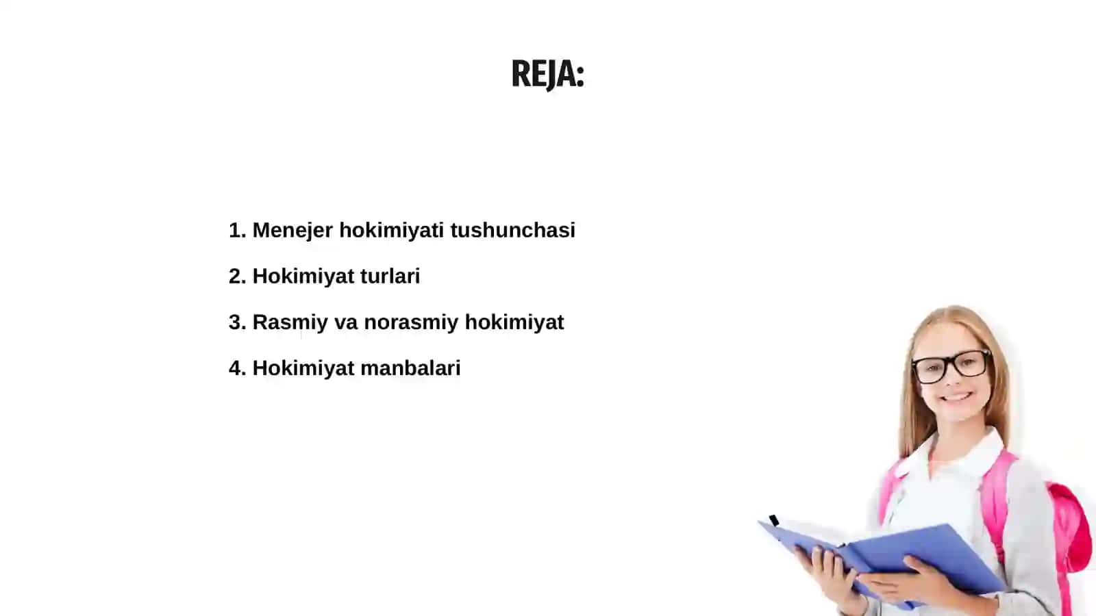 Menejer hokimiyati tushunchasi 2
