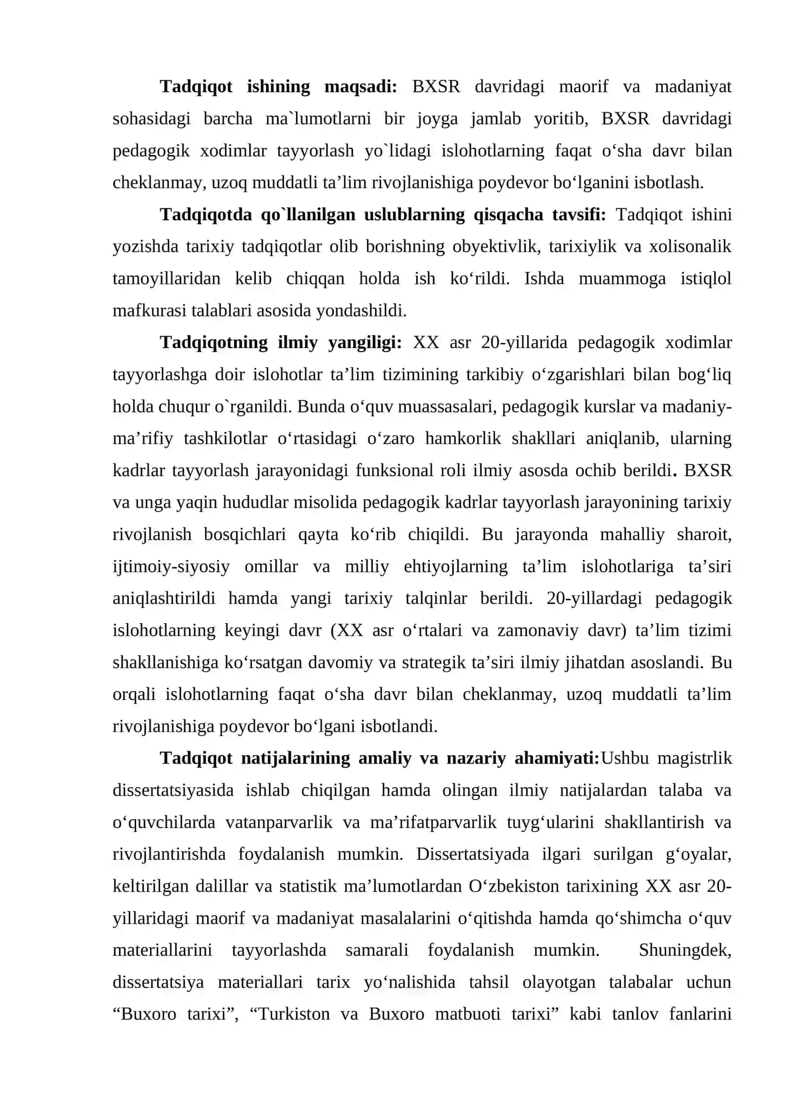 PЕDАGOGIK XODIMLАR TАYYORLАSH YO`LIDАGI ISLOHOTLАRNING TА`LIM VА MАDАNIY MUАSSАSАLАRI RIVOJIGА TА`SIRI (XX АSRNING 20-YILLАRI) 2