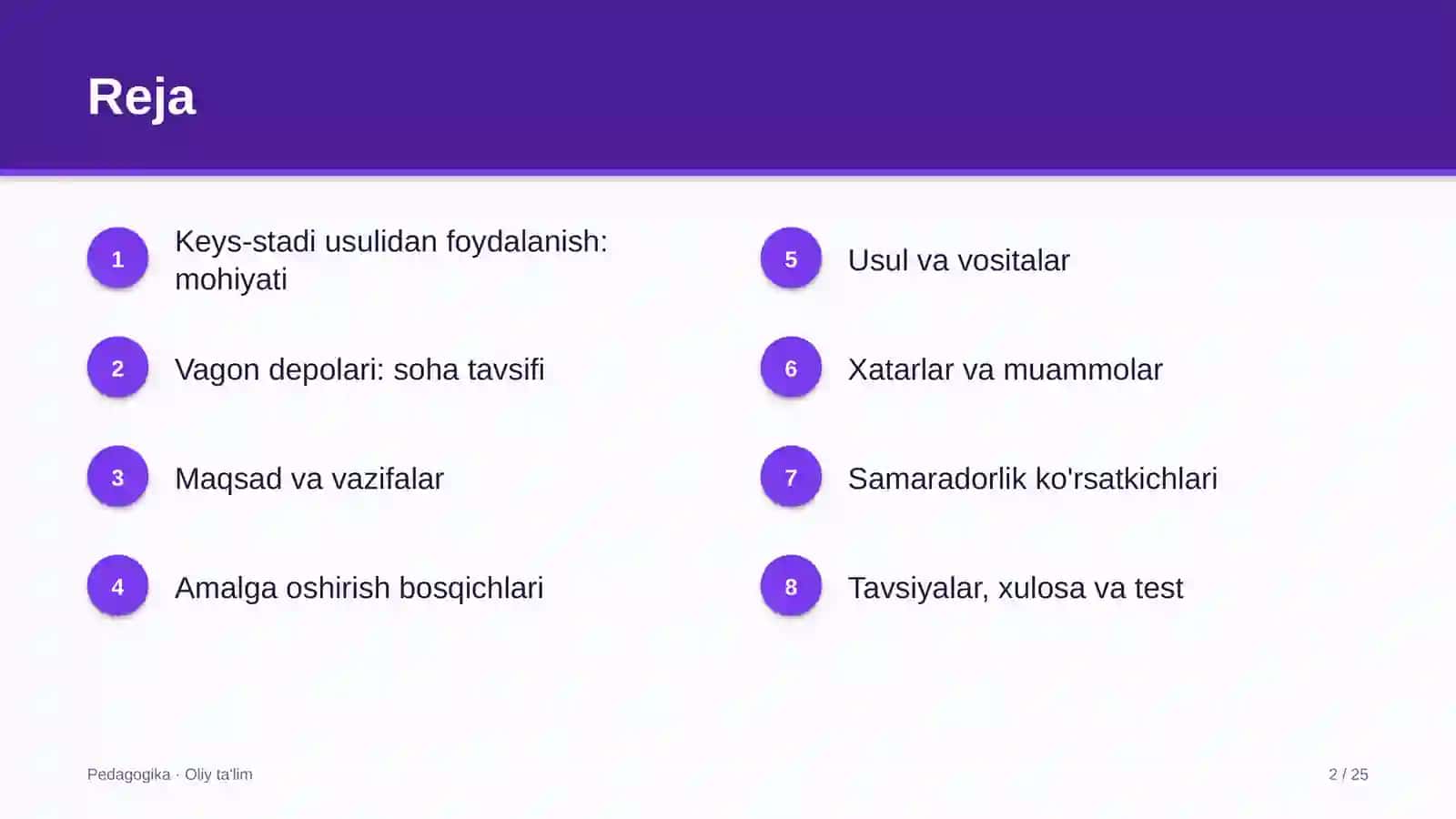 vagon depolarida keys stadi usulidan foydalanish 6791 2
