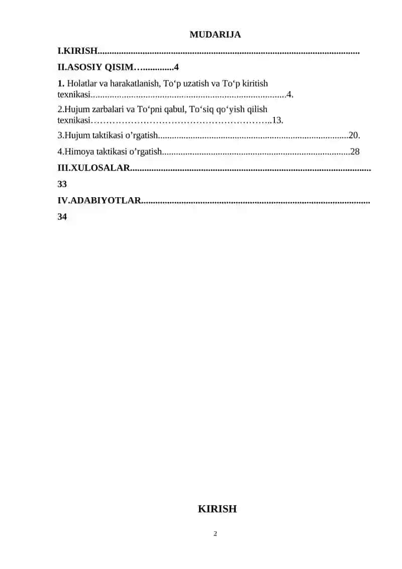 Voleybol o’yin texnika va taktikasi 2