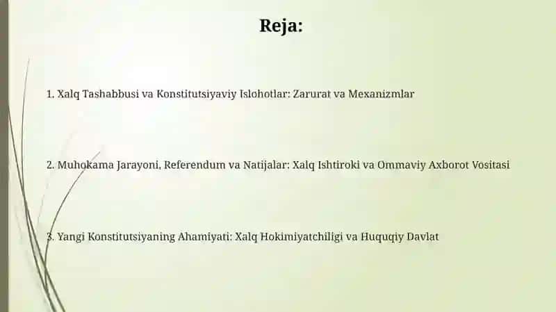 Xalq Tashabbusi va Konstitutsiyaviy Islohotlar 2