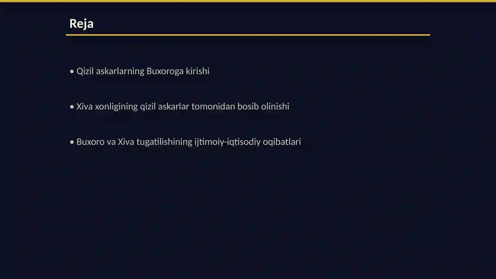 Buxoro va Xiva qizil askarlar tomonidan tugatilishi 2