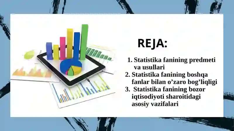 Statistika predmeti va uslubi. 2