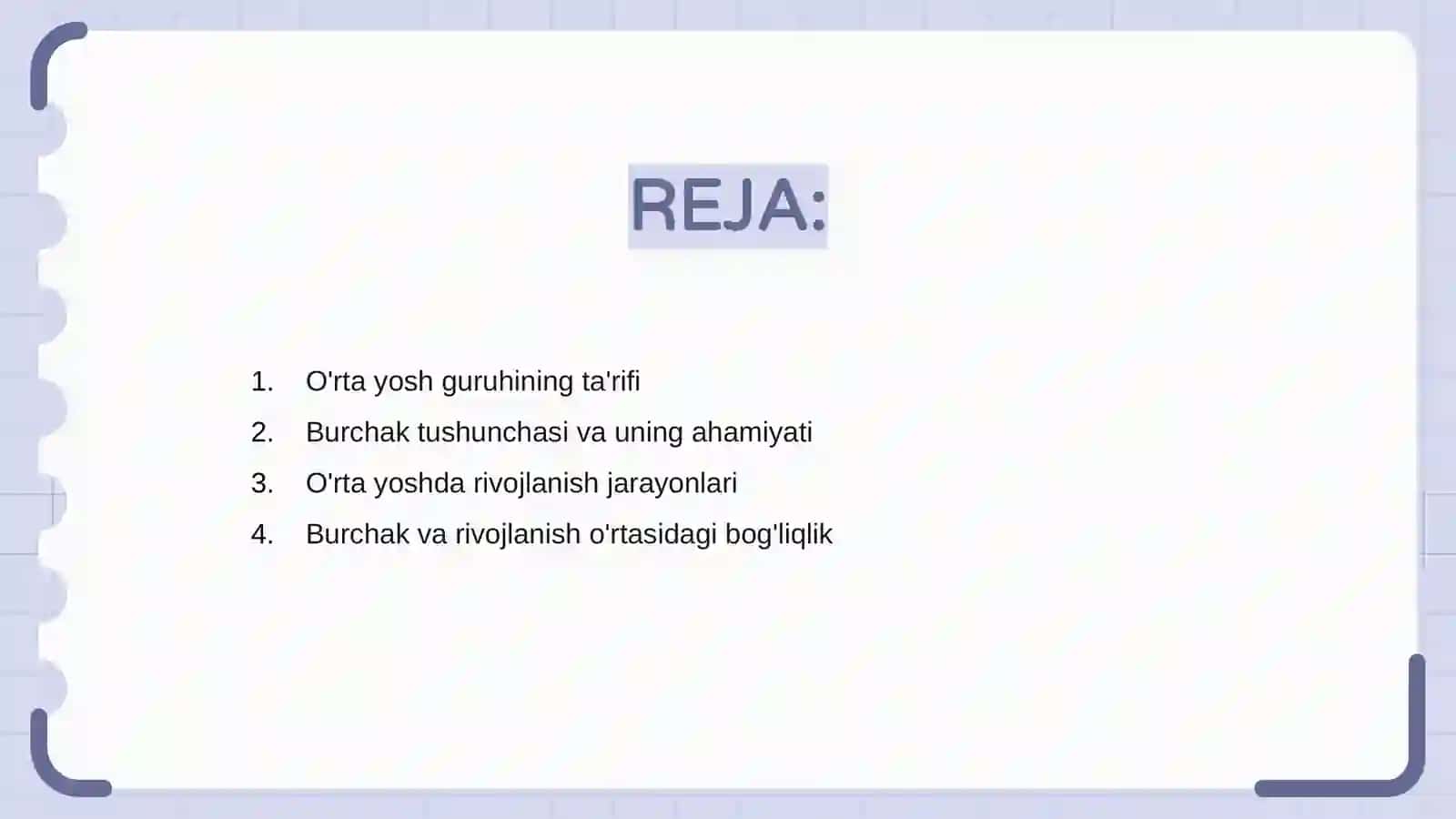O'rta yosh guruh burchagi va uning mohiyati 2