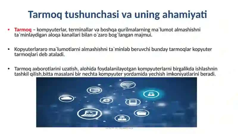 Kompyuter tarmoqlari ishlash uslublari 2