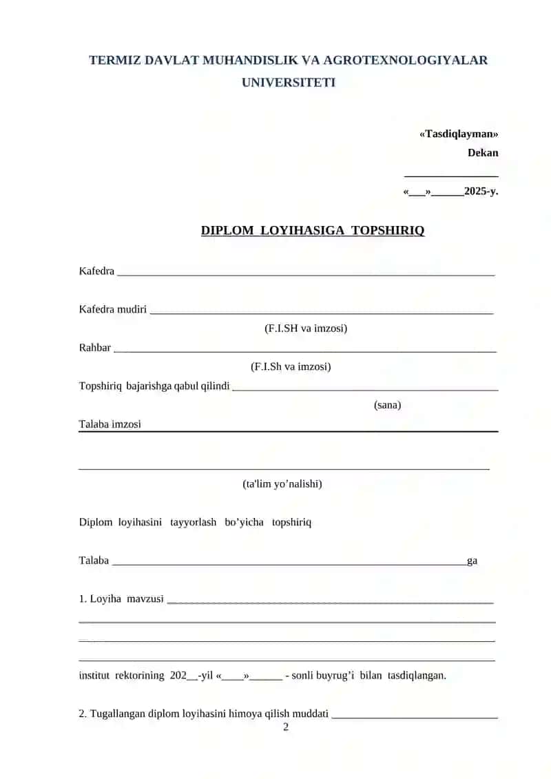 Quvvati 2,5 mln m2 ga teng bo'lgan artikuli 3610 "Velvet Evrika" to'qimasiniishlab chiqarish uchun zamonaviytexnologik jarayonlar loyihasi ishlab chiqish. korxonasining texnologik jarayonlarni loyihalash 2