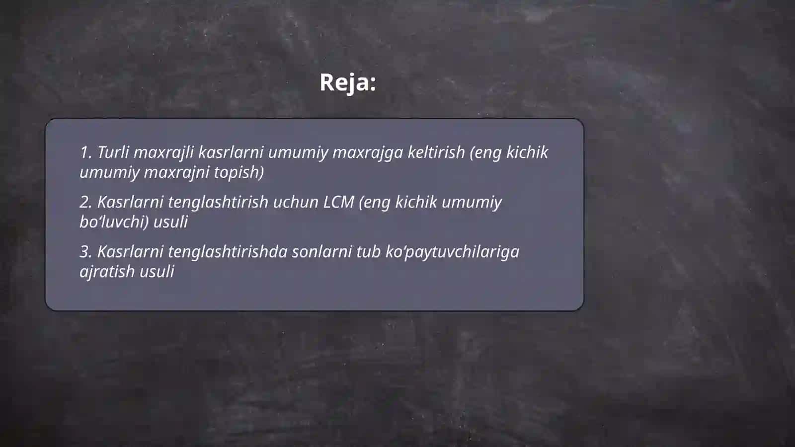 Ma'lumotlarni tõplash va misollar yechish 2