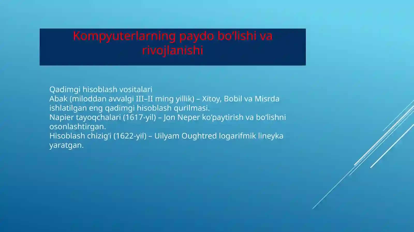 KOMPYUTER TARIXI 2