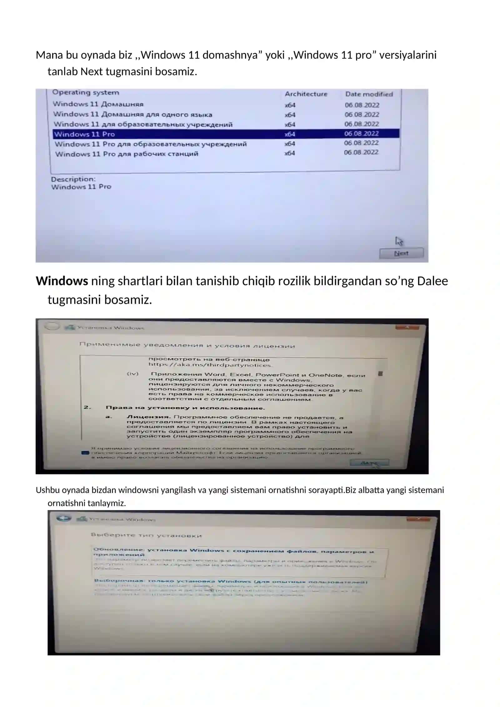 Windows 11 ni ornatish 2