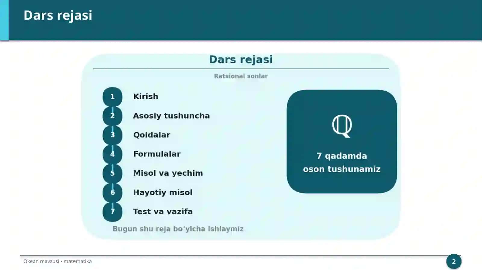 Ratsional sonlar 2