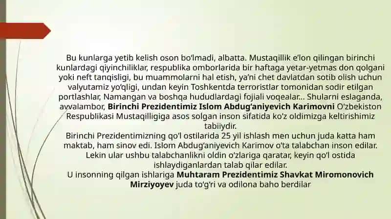 o'zbekistonda bugungi kunda ijtimoiy islohotlarning tub o'zgarishi 2