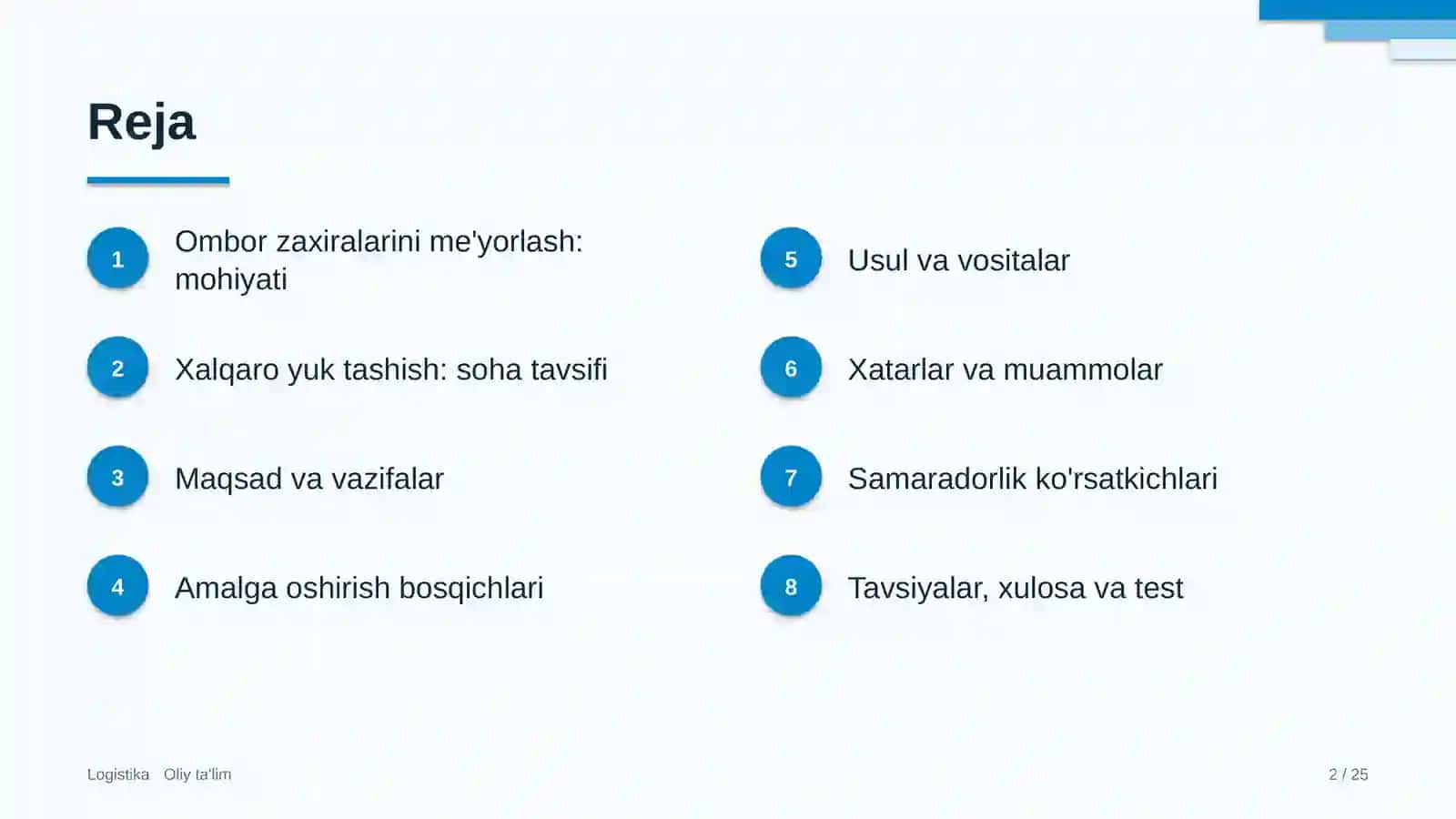 xalqaro yuk tashishda ombor zaxiralarini me'yorlash 9432 2