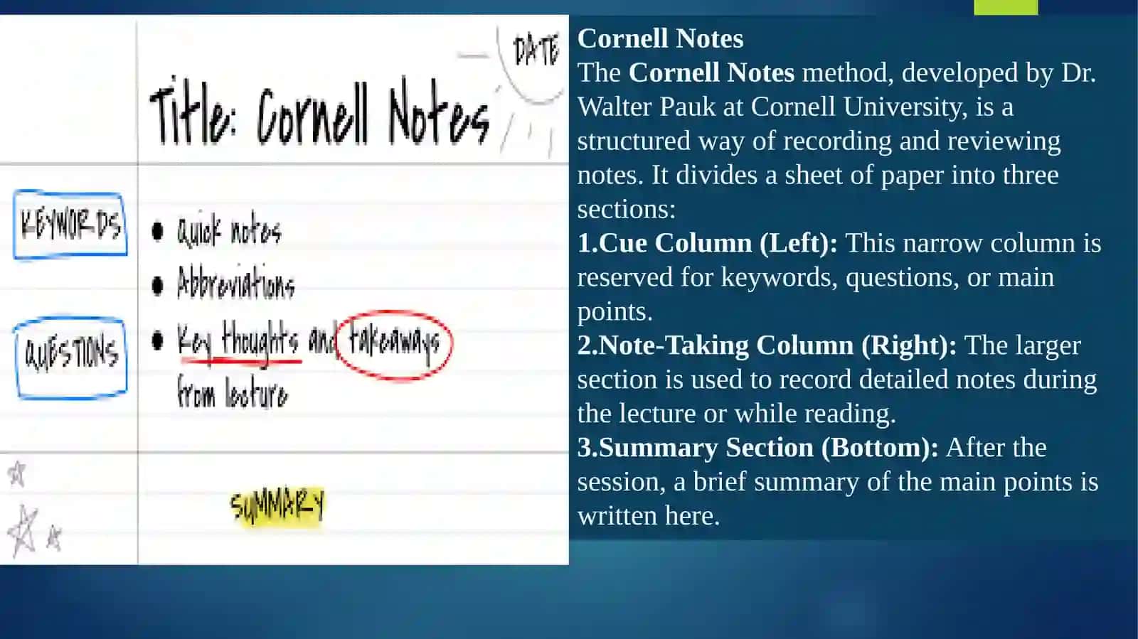 Techniques for Effective Note-Taking and Note-Making: Cornell Notes, Mind Mapping, and Outlining 2