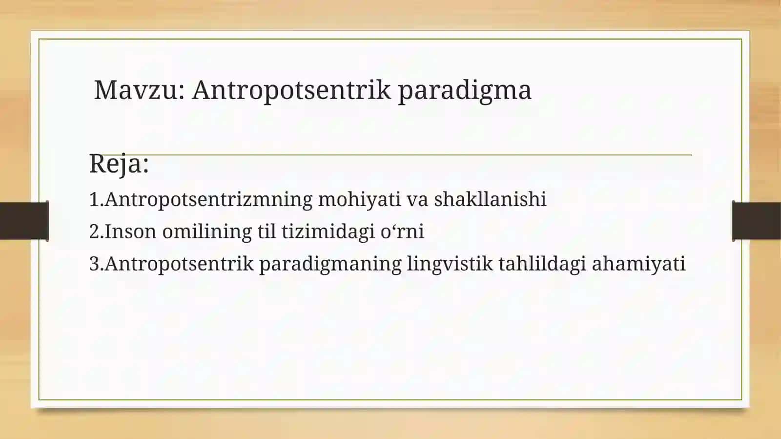 ANTROPOZENTRIK PARADIGMA 2