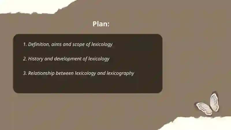 Lexicology. Introduction to the course 2