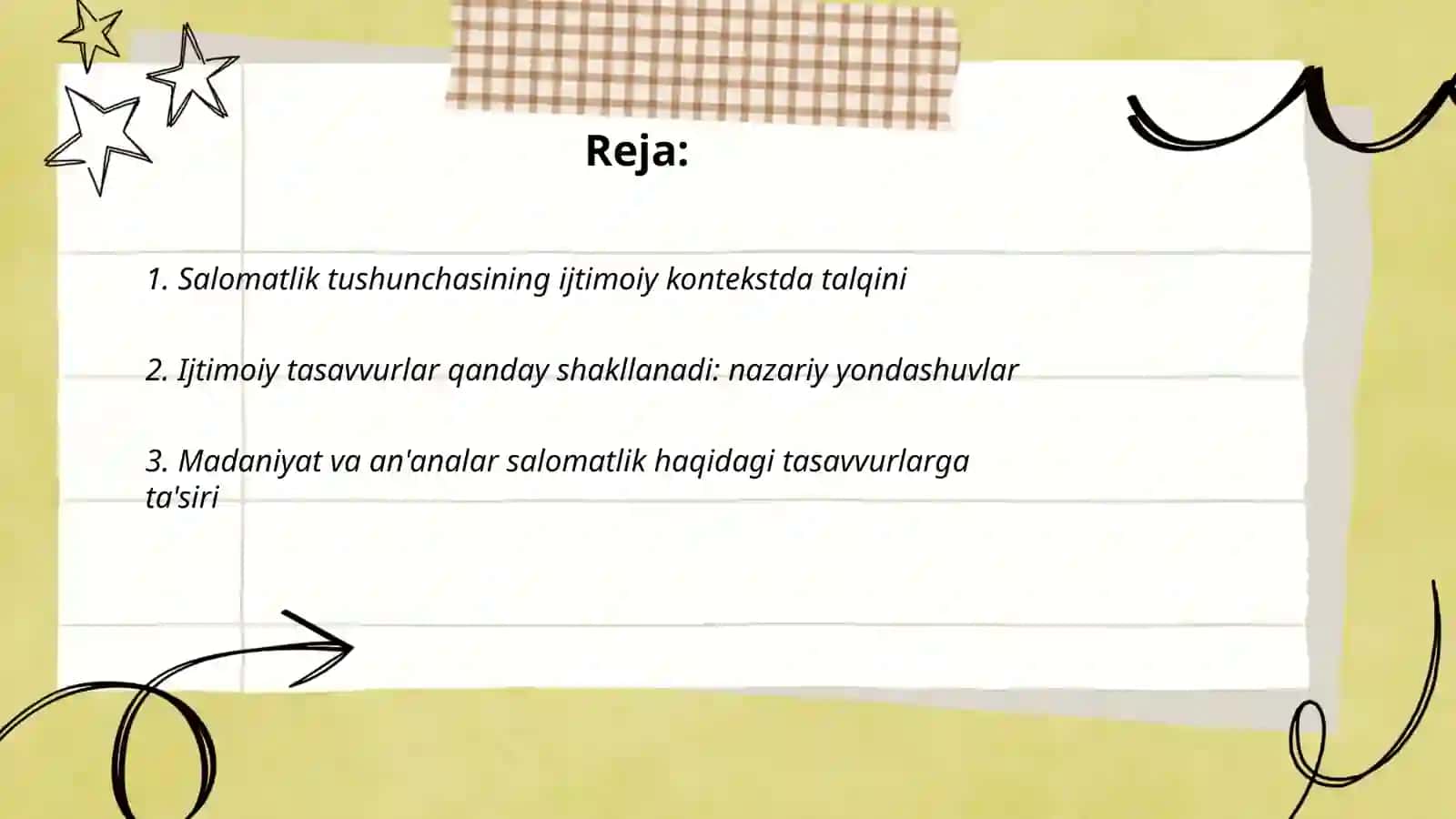 Salomatlik haqidagi ijtimoiy tasavvurlar va ularning shakllanishi 2