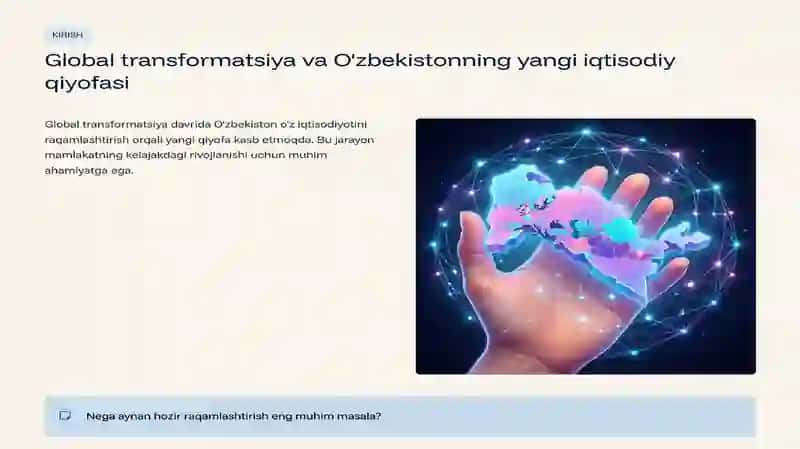 O'zbekiston iqtisodiyotini rivojlantirish 2