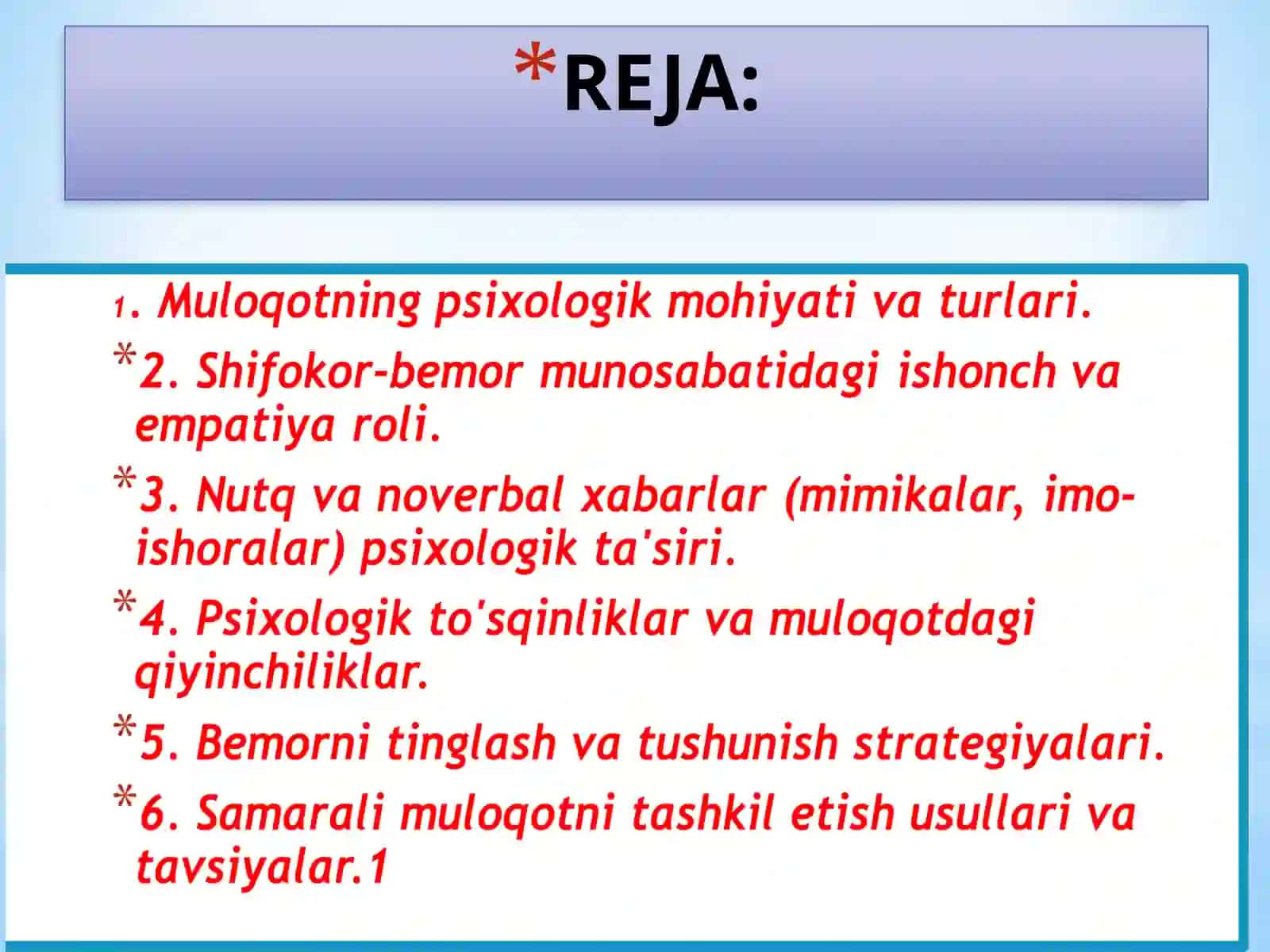 Muloqot: Shifokor va Bemor Muloqatining Psixologik Xususiyatlari 2