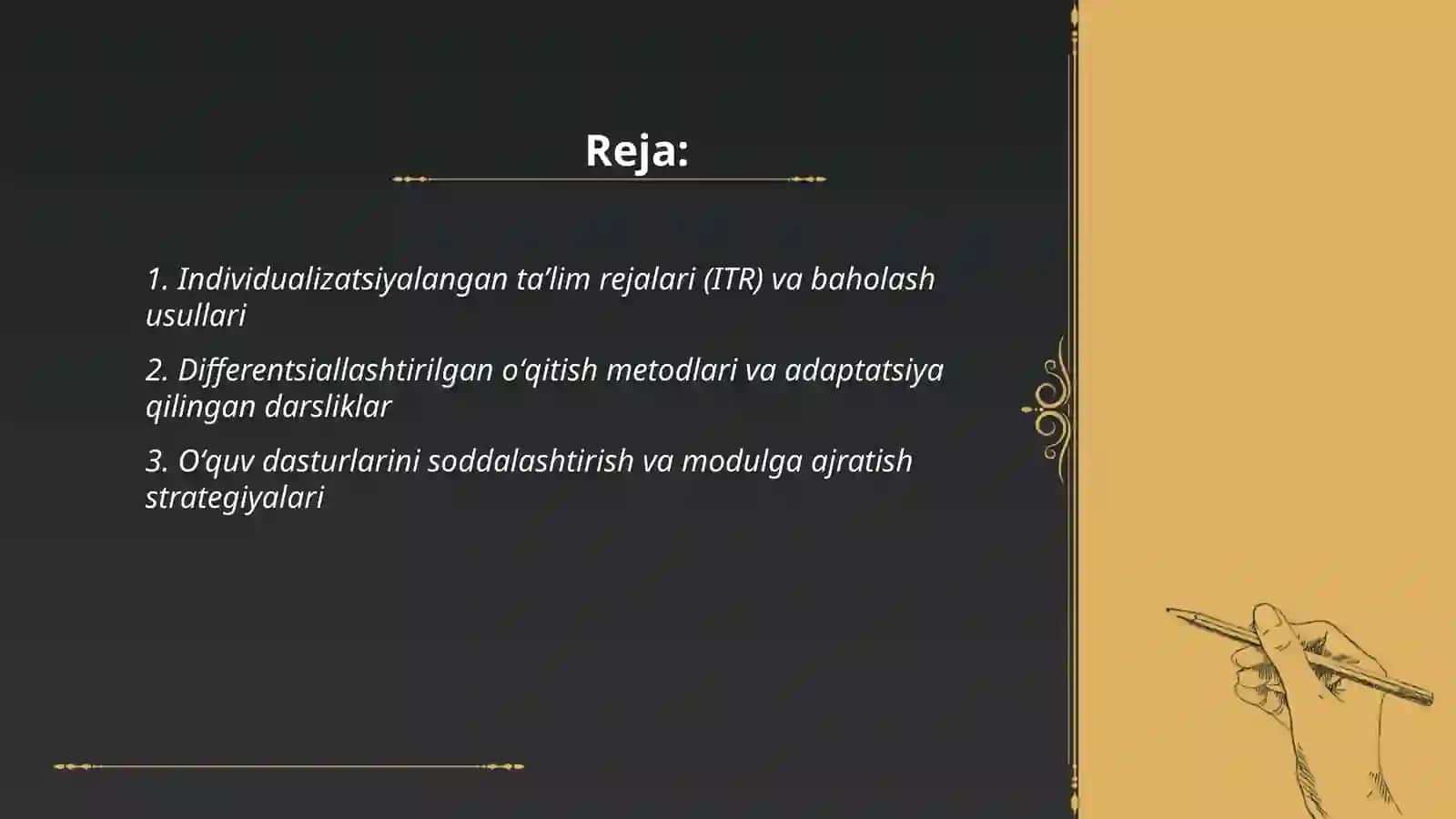 Turli darajadagi intelektual yetishmovchiligi boʻlgan bolalar uchun inklyuziv taʼlim strategiyalari va ularni amalga oshirish shart-sharoitlari 2