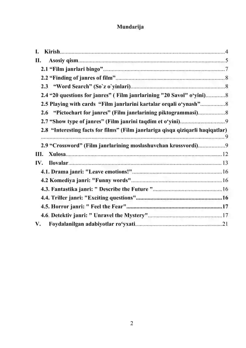 Types of film 2