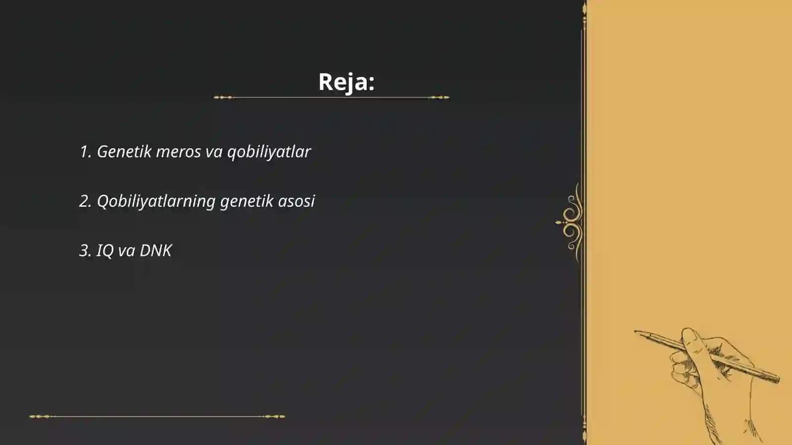 Qobiliyatlar va genetika 2