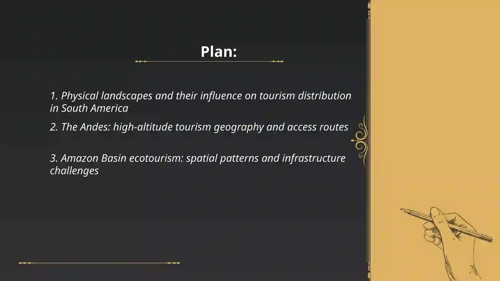 Geography of International Tourism Destinations in the South America 2