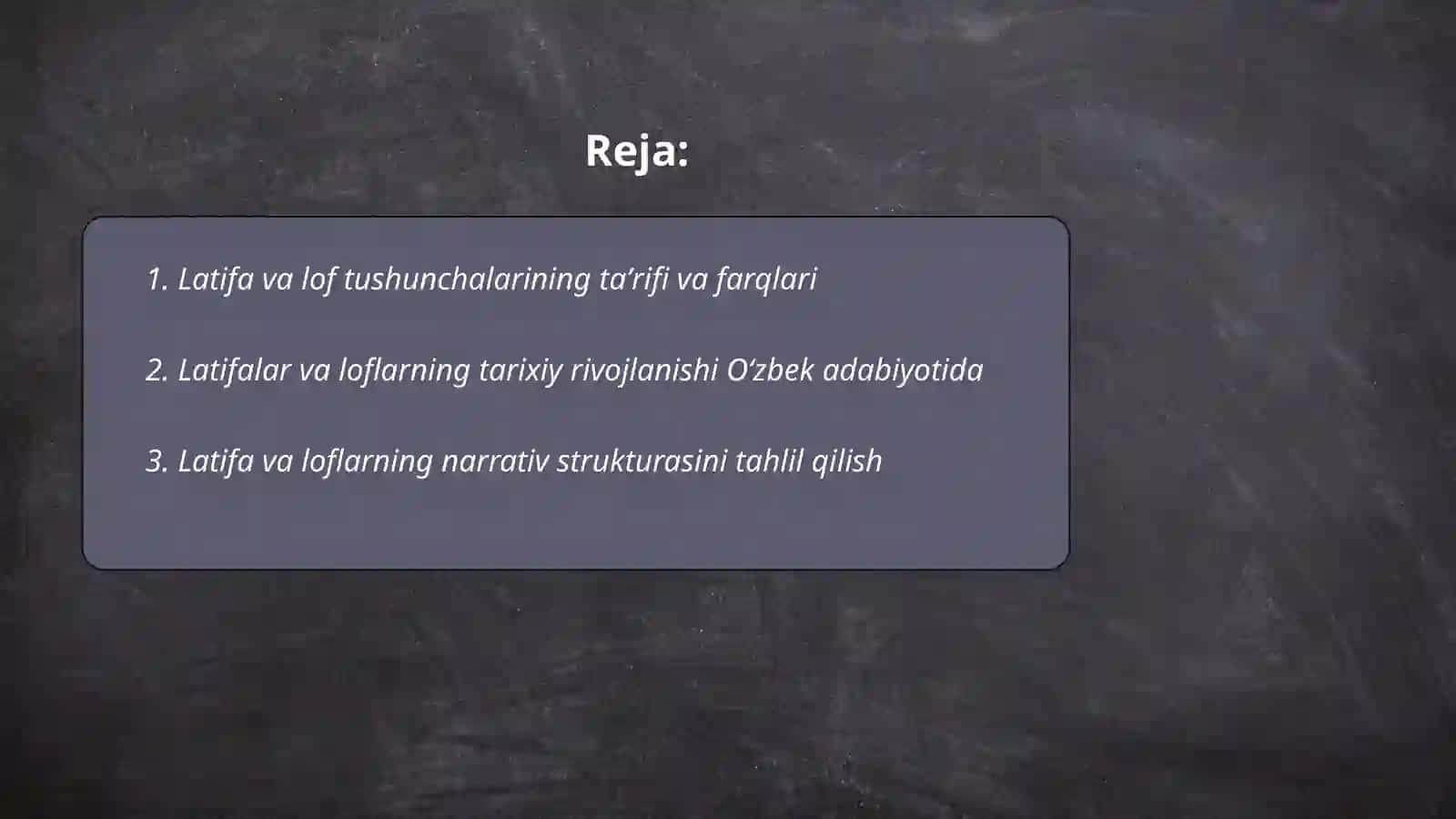 Latifalar va loflar tahlili 2
