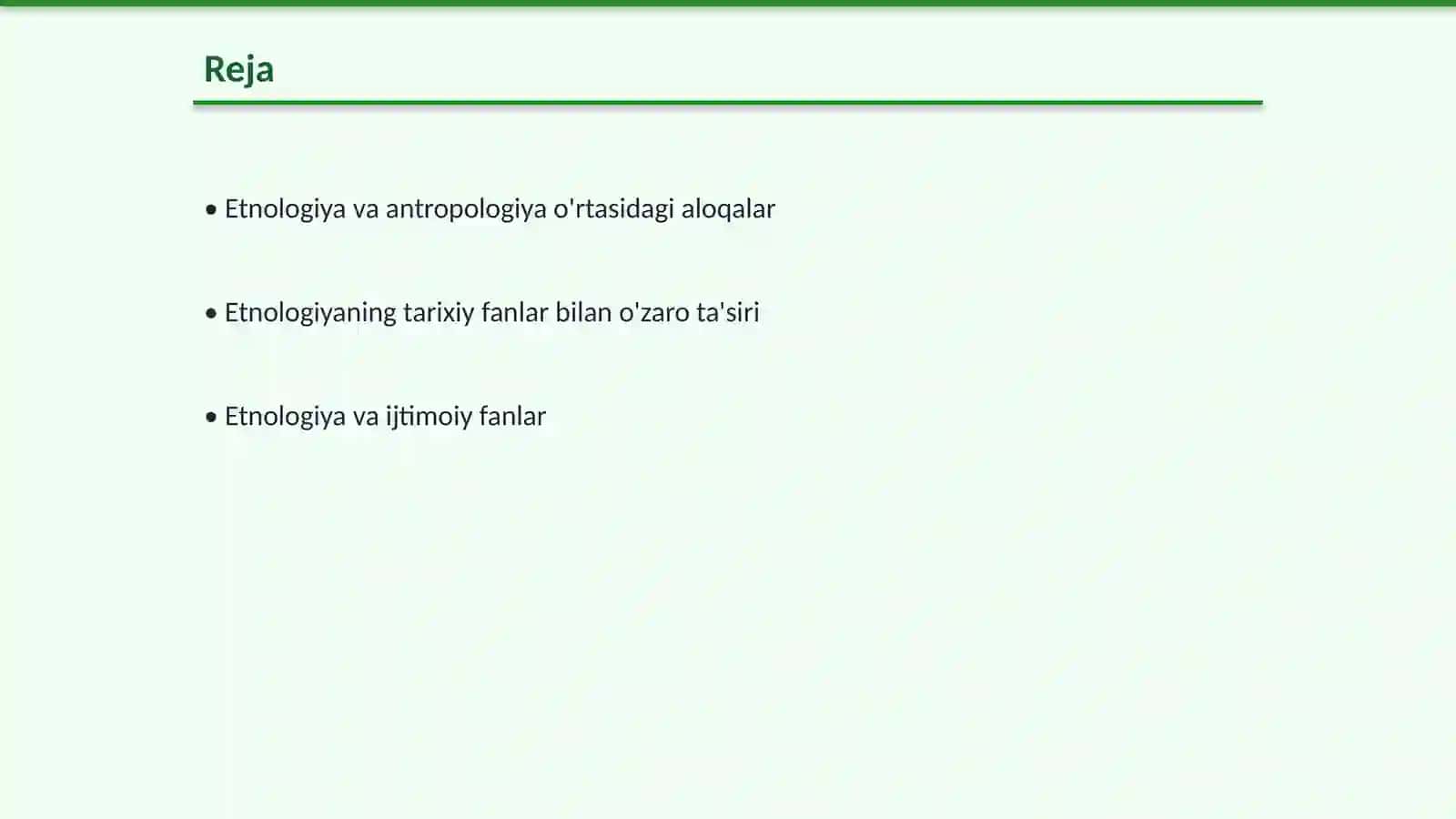 Etnologiyaning boshqa fanlar bilan aloqasi 2