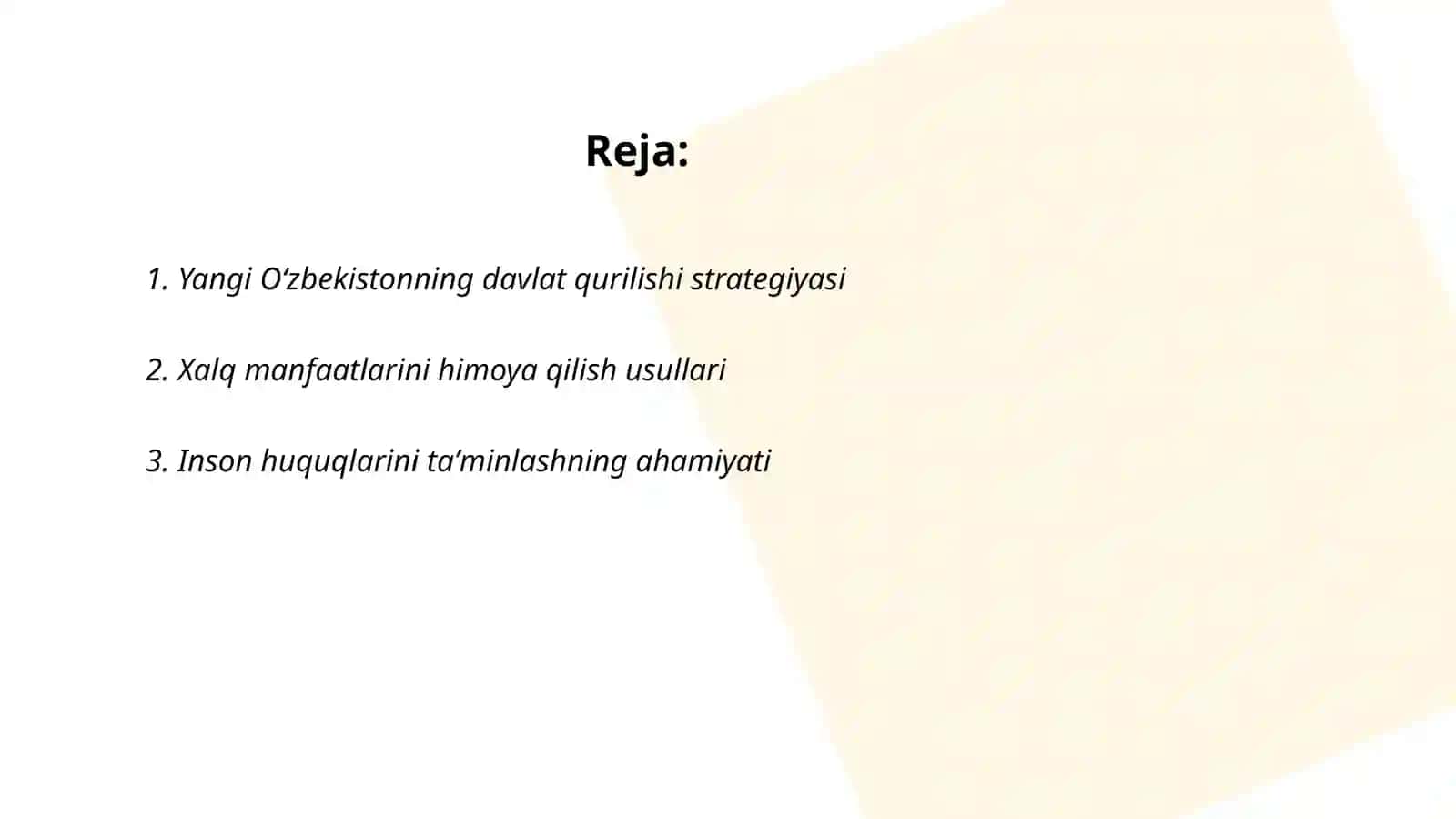 Yangi Oʻzbekistonda xalqchil va insonparvar davlat qurishning ijtimoiy-siyosiy ahamiyati 2