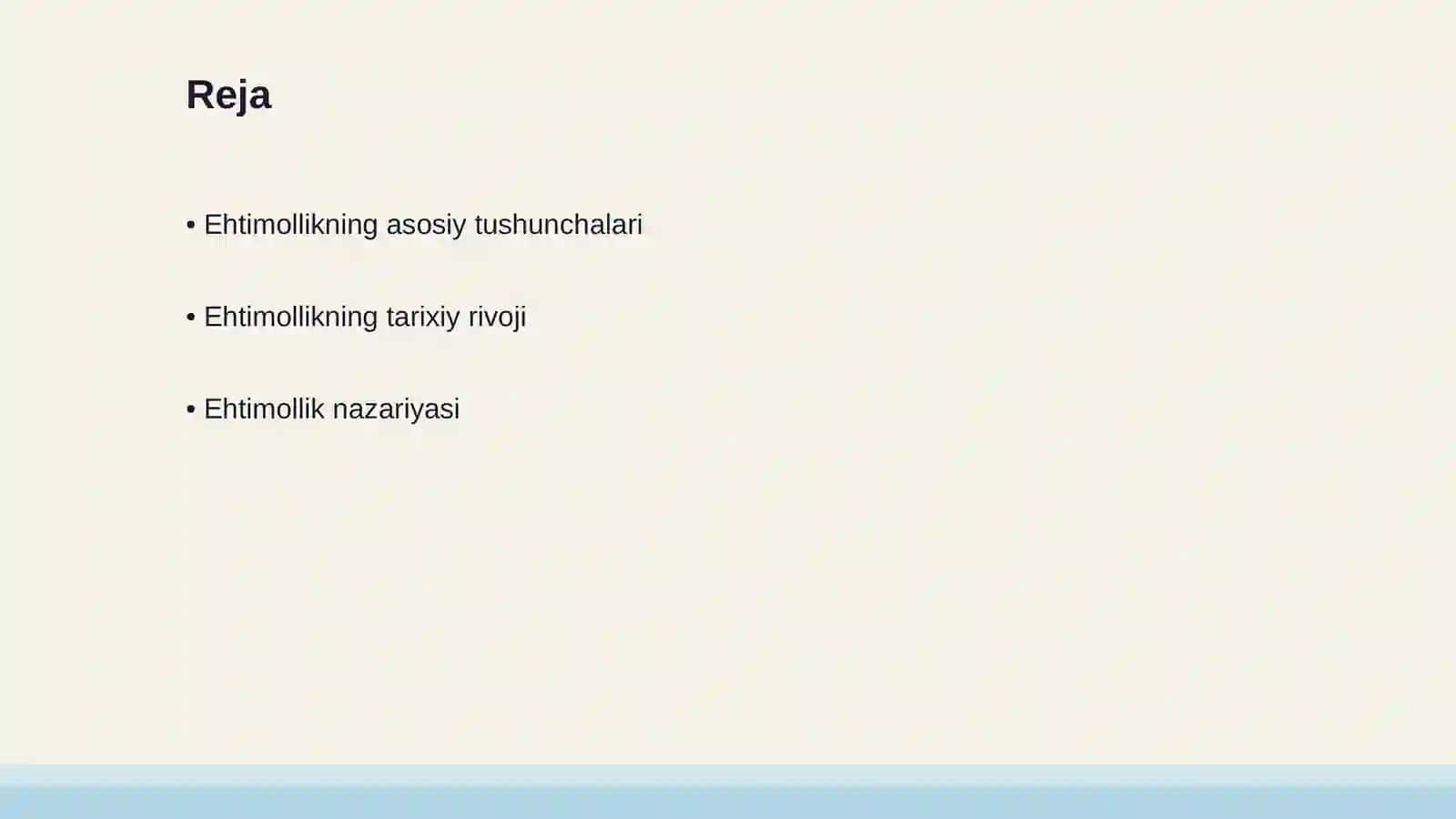 Ehtimollik haqida tushuncha 2