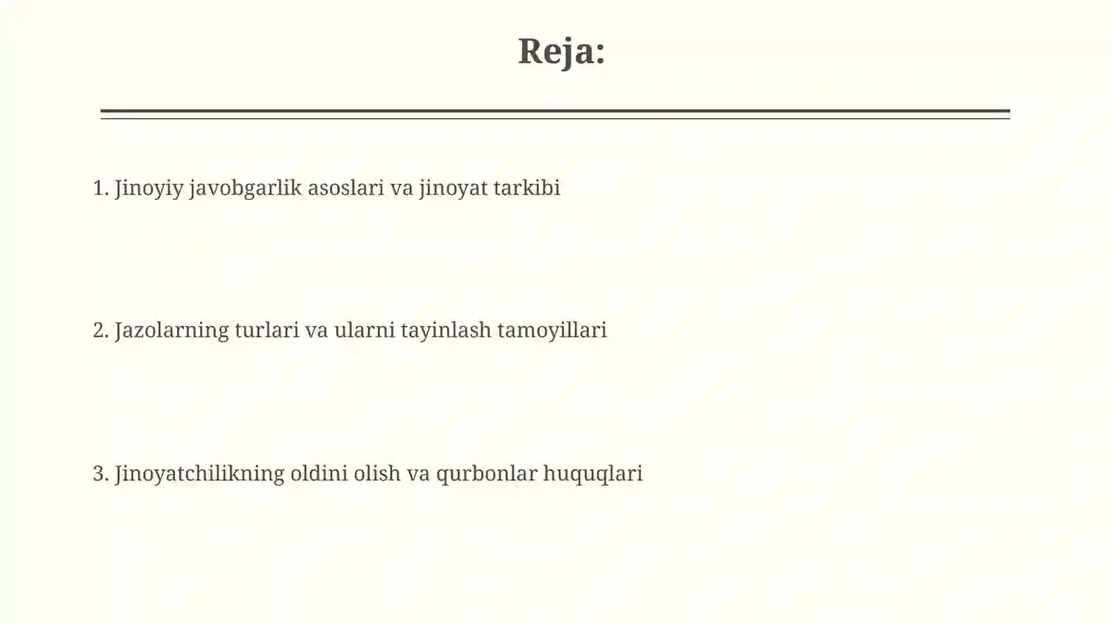 Jinoiy javobgarlik va jazo tizimi 2