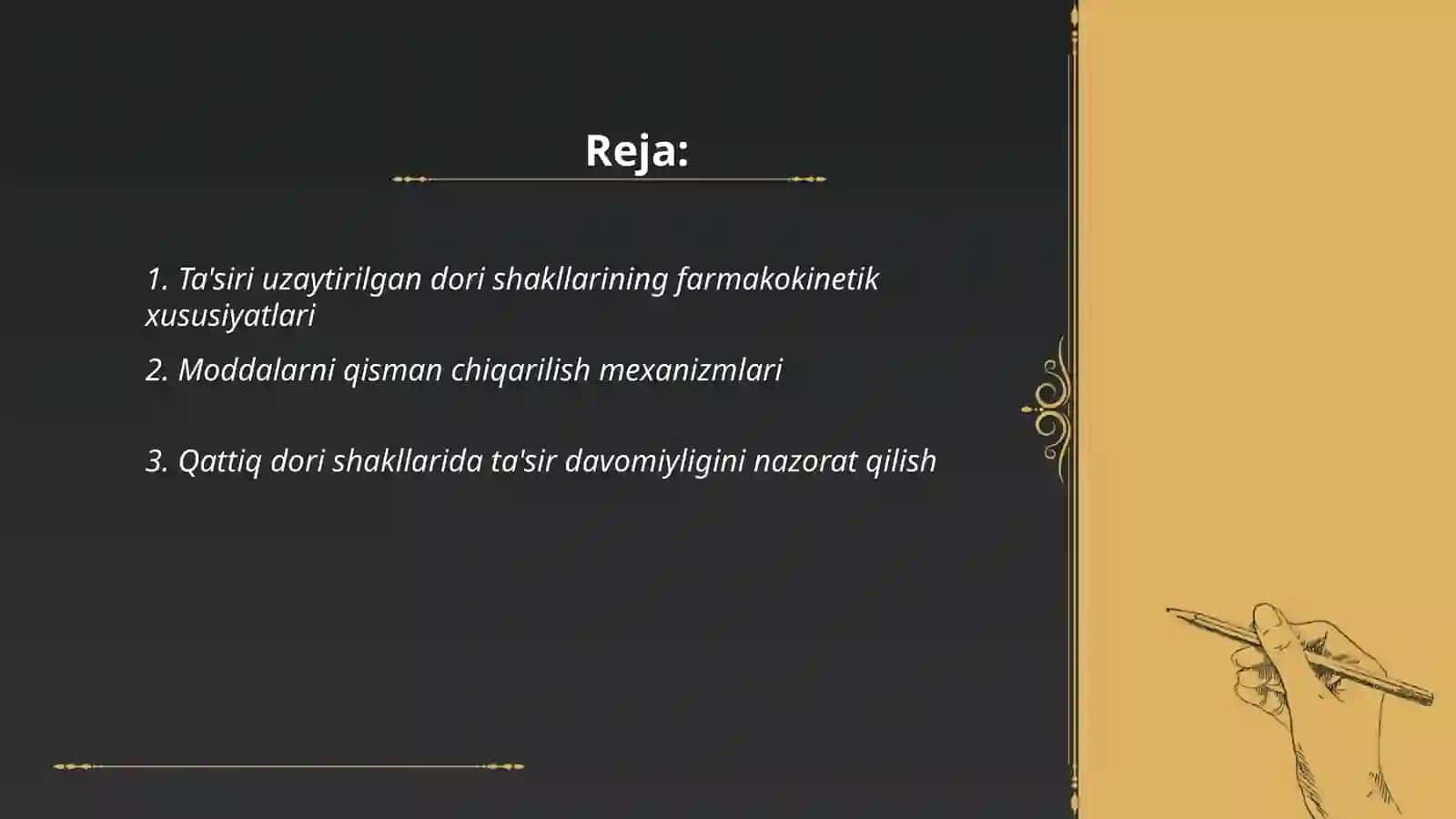 Ta'siri uzaytirilgan qattiq dori shakllarni ishlab chiqarish 2