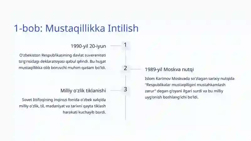 Oʻzbekistonning Mustaqil Davlat Sifatida Tan Olinishi 2