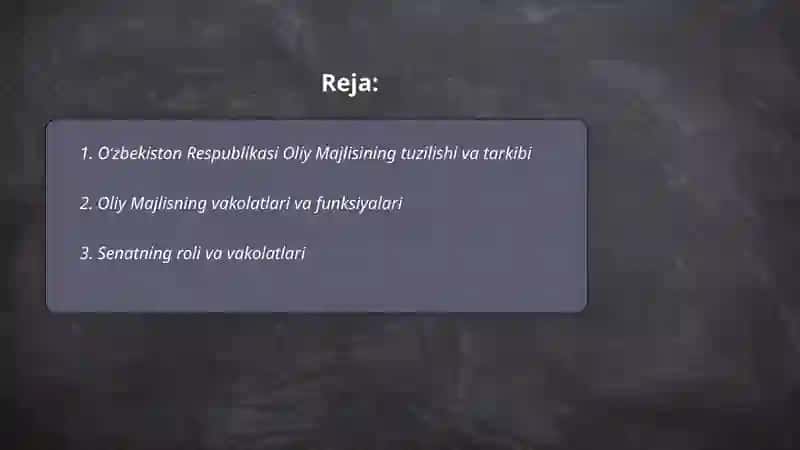 Oʻzbekiston Respublikasi Oliy Majlis 2