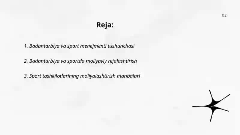 Badantarbiya va sport menejmentini Moliyalashtirish 2