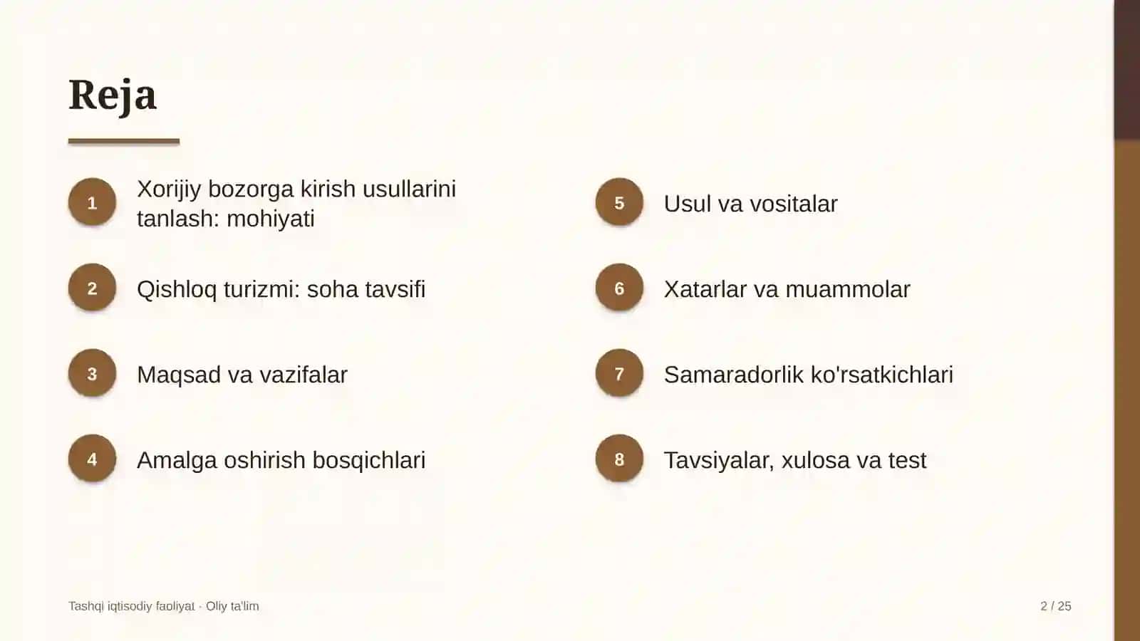 qishloq turizmida xorijiy bozorga kirish usullarini tanlash 3535 2