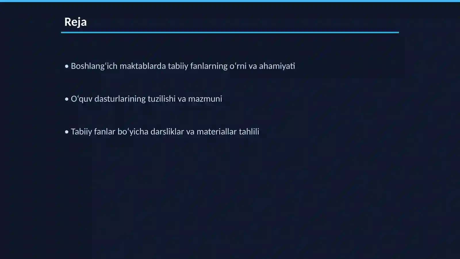 Boshlang‘ich maktablarda tabiiy fanlarning mazmuni, o‘quv dasturining tahlili 2