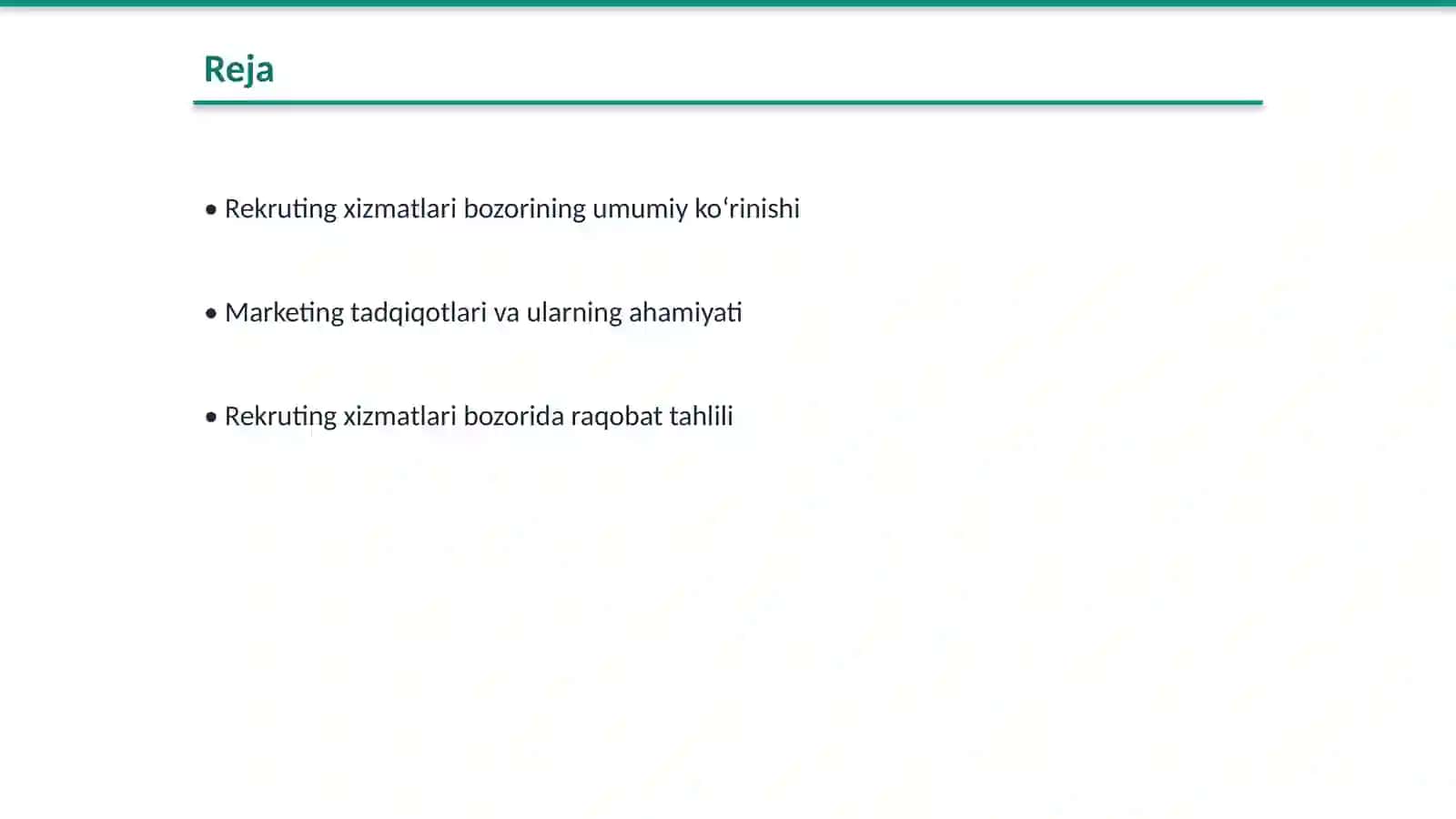 Rekruting xizmatlari bozorida marketing tadqiqotlarini o‘tkazish uslubiyati 2
