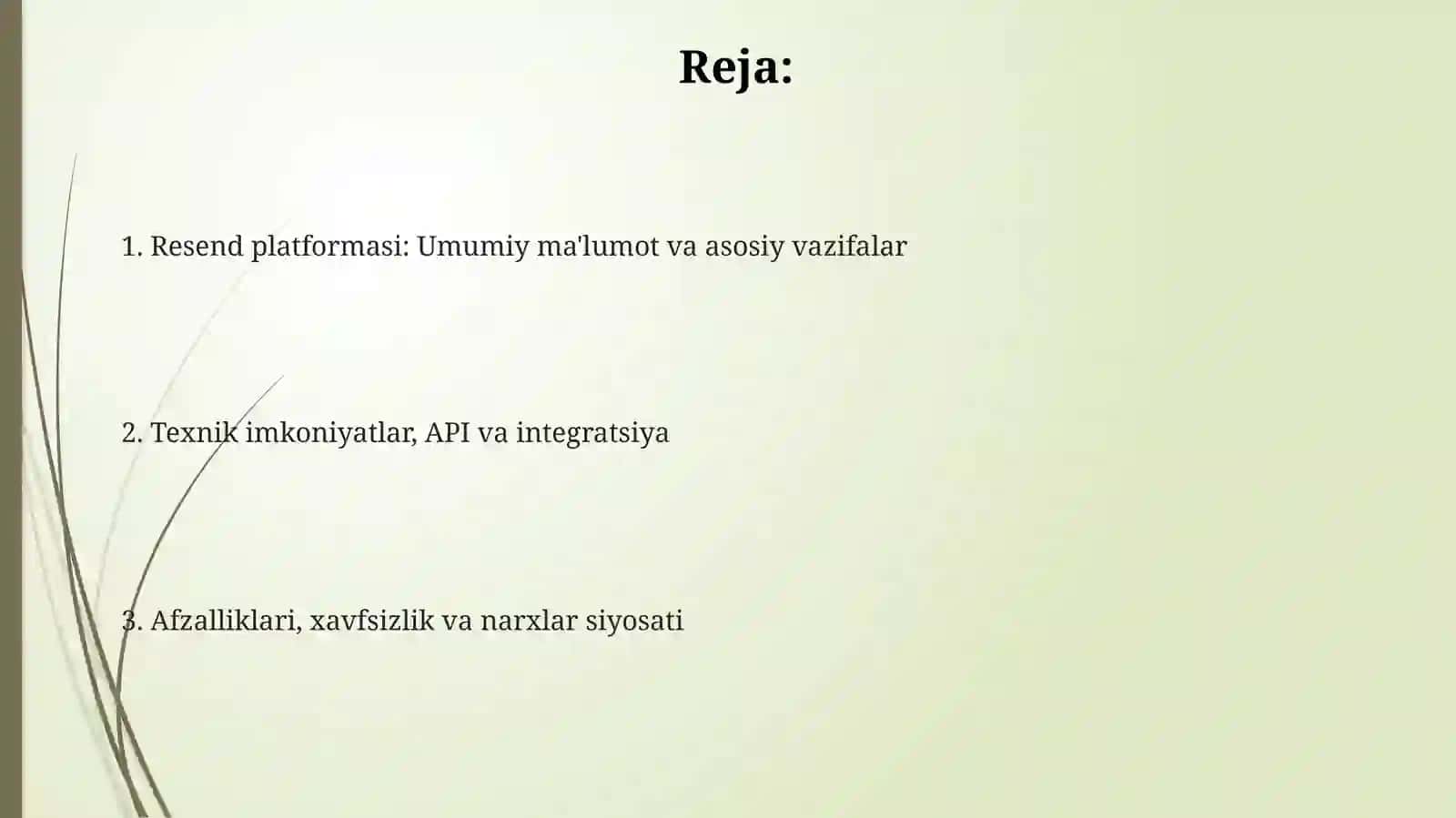 Resend platformasi 2