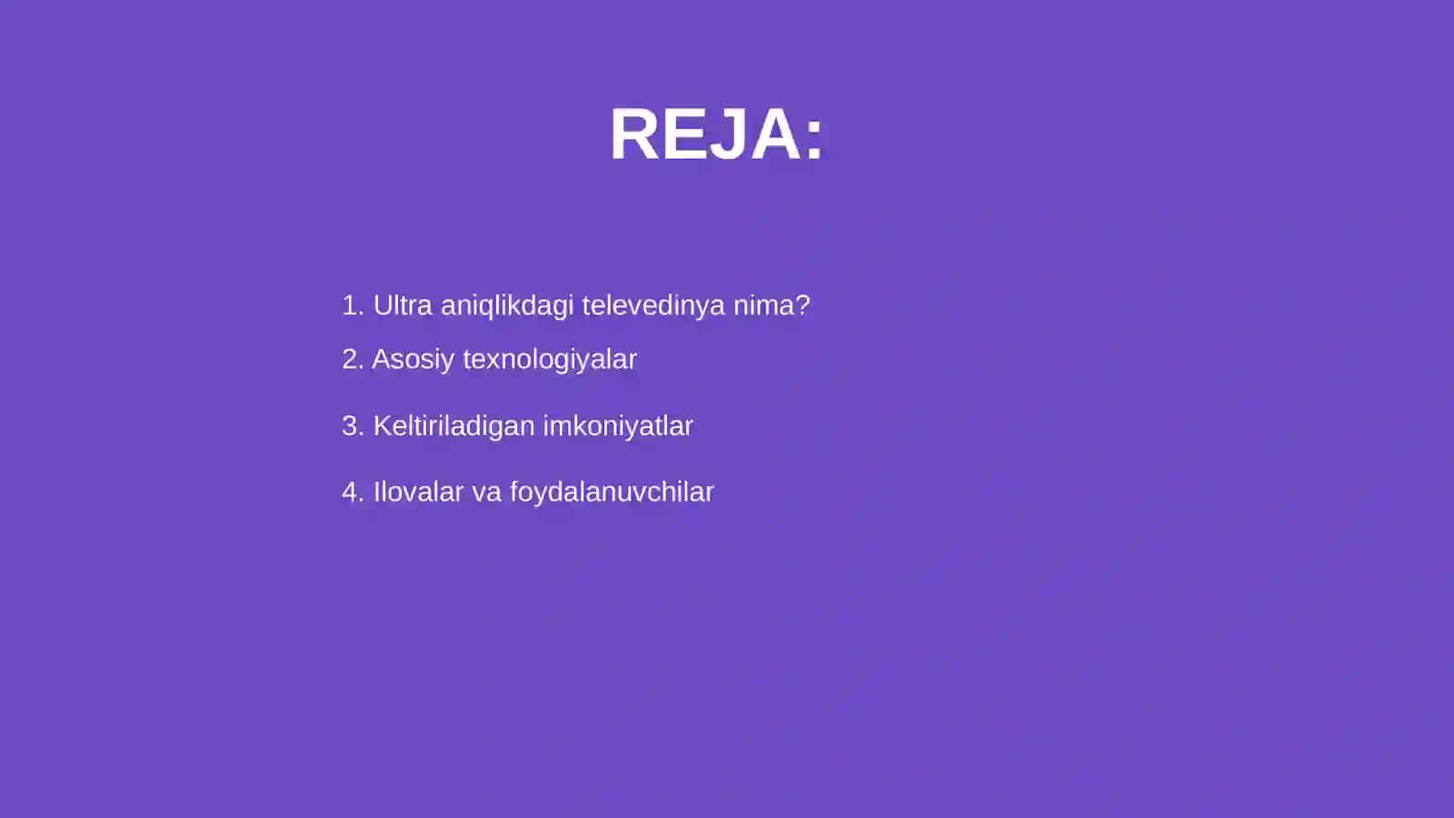 Ultra aniqlikdagi televedinya 2