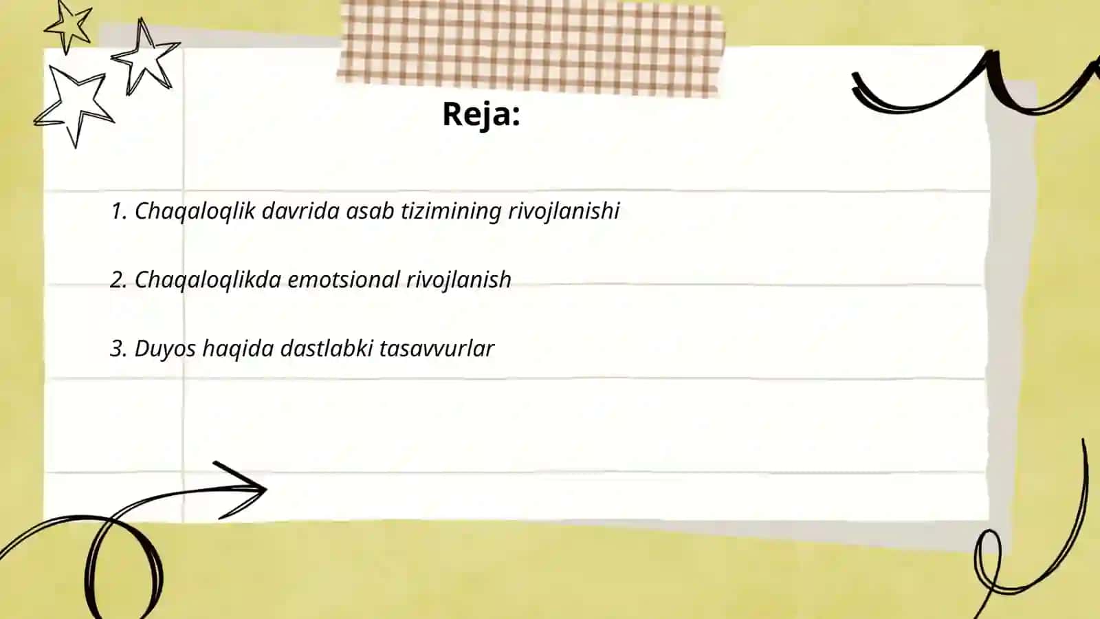 Chaqaloqlik davrining psixologik xususiyatlari va uning diagnostikasi 2