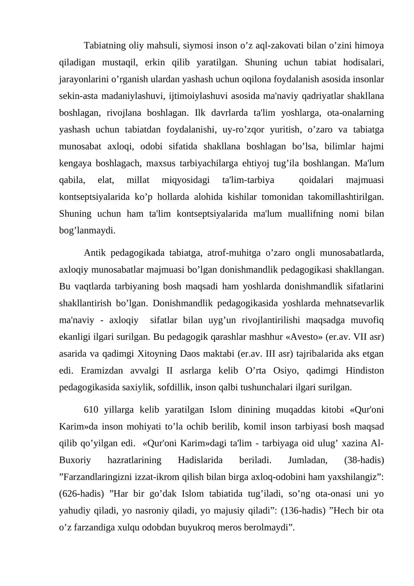 Sharq mutafakkirlarining ta'lim va tarbiya haqidagi pedagogik qarashlari 2