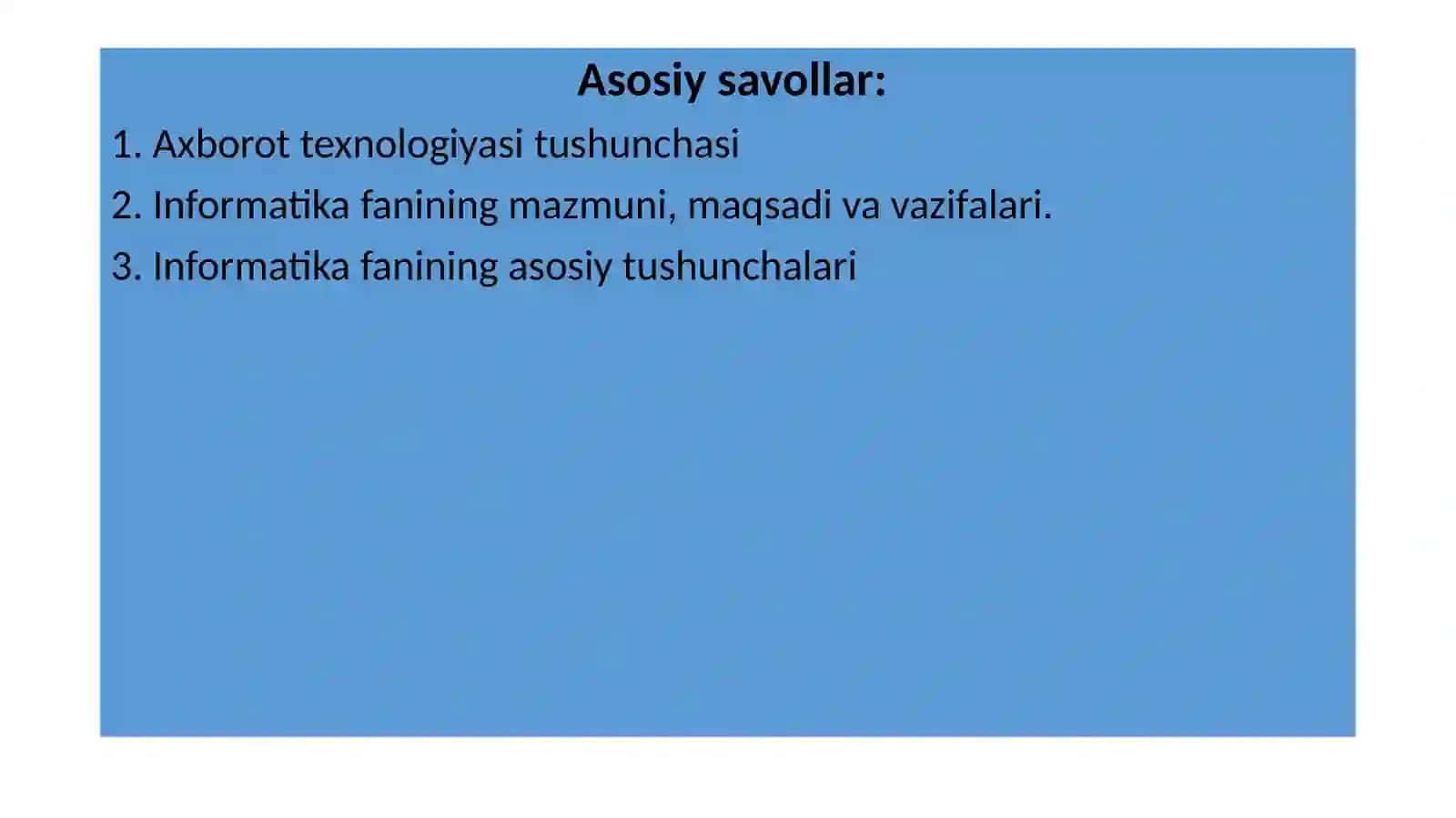 TA’LIMDA AXBOROT TEXNOLOGIYALARI FANINING PREDMETI, MAQSADI VA VAZIFALARI 2