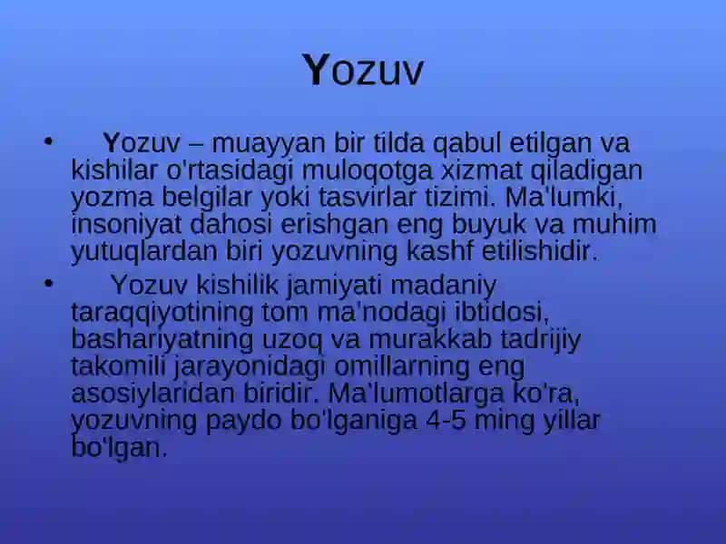 Yozuv 2