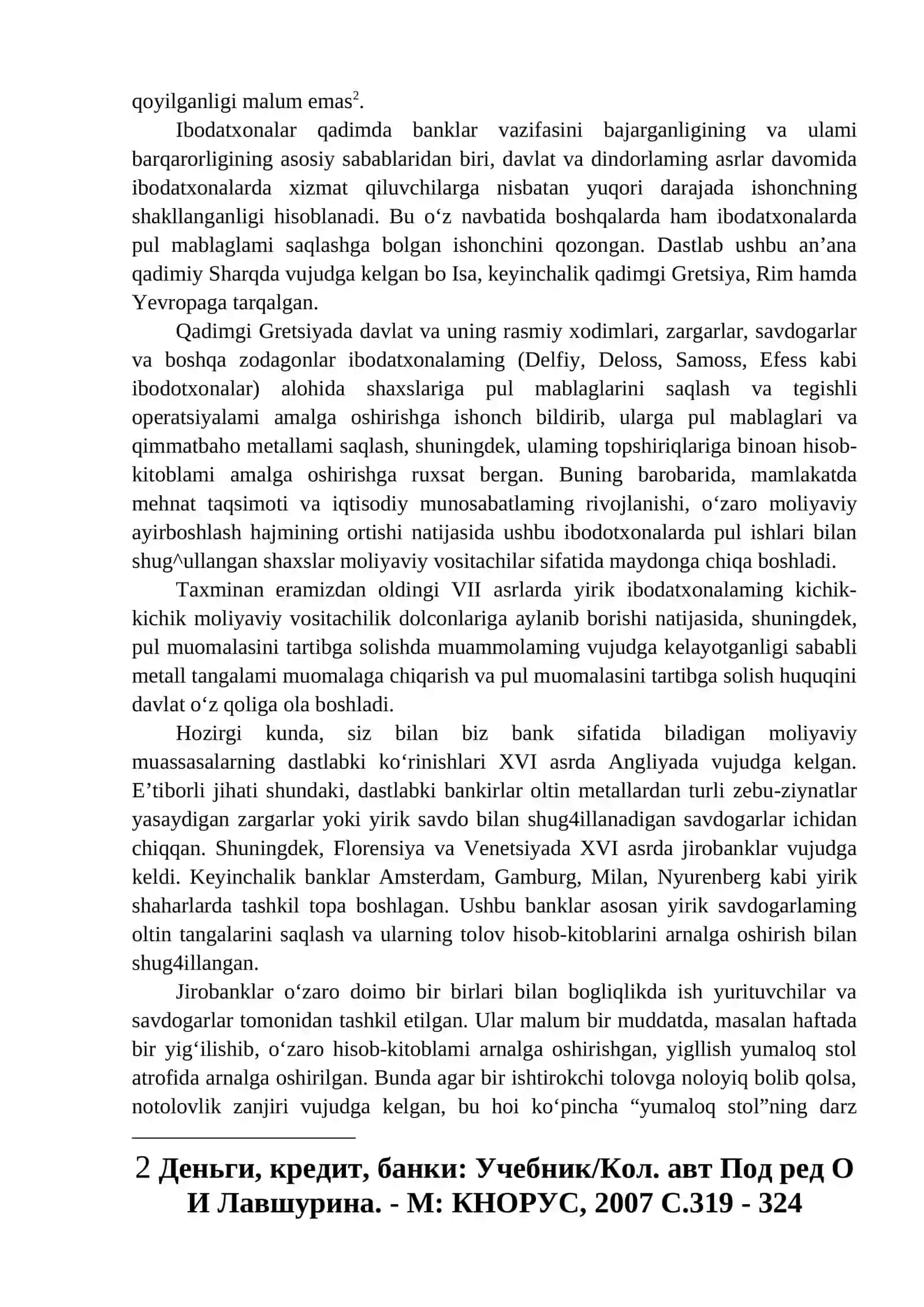 Banklarning Kelib Chiqishi va Bank Tizimi 2
