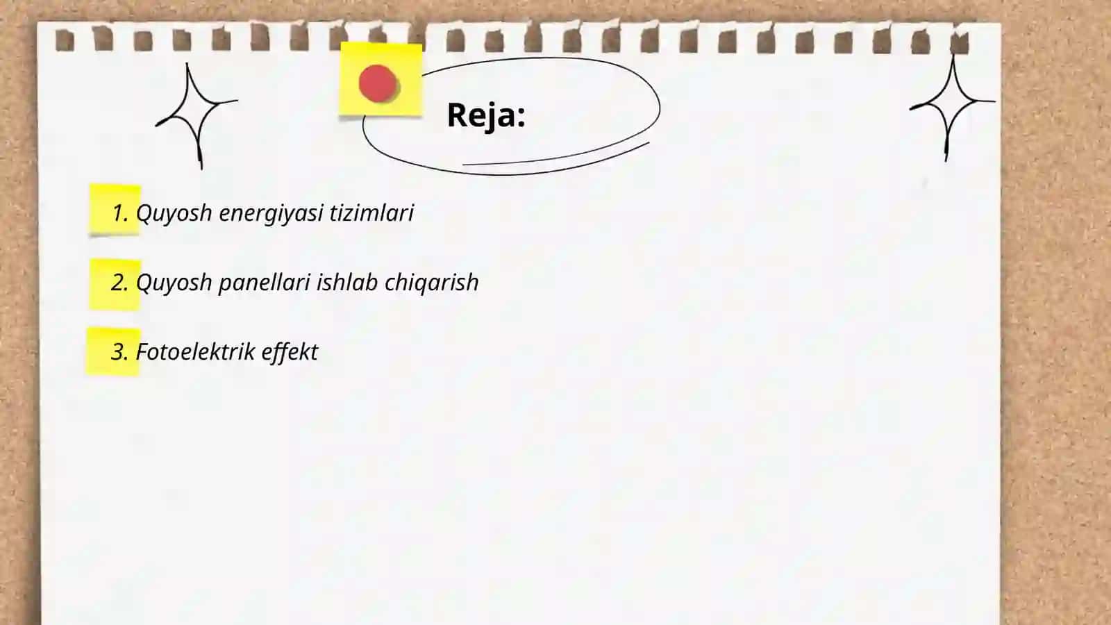 Quyosh energiyasi tizimlari 2